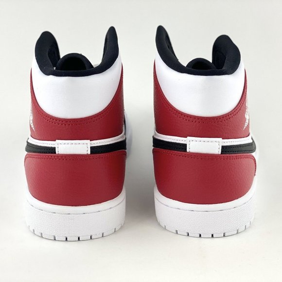 Nike Air Jordan 1 Mid Chicago 2019 Men's Sneakers Rare Shoe White Red Black - Picture 6 of 12